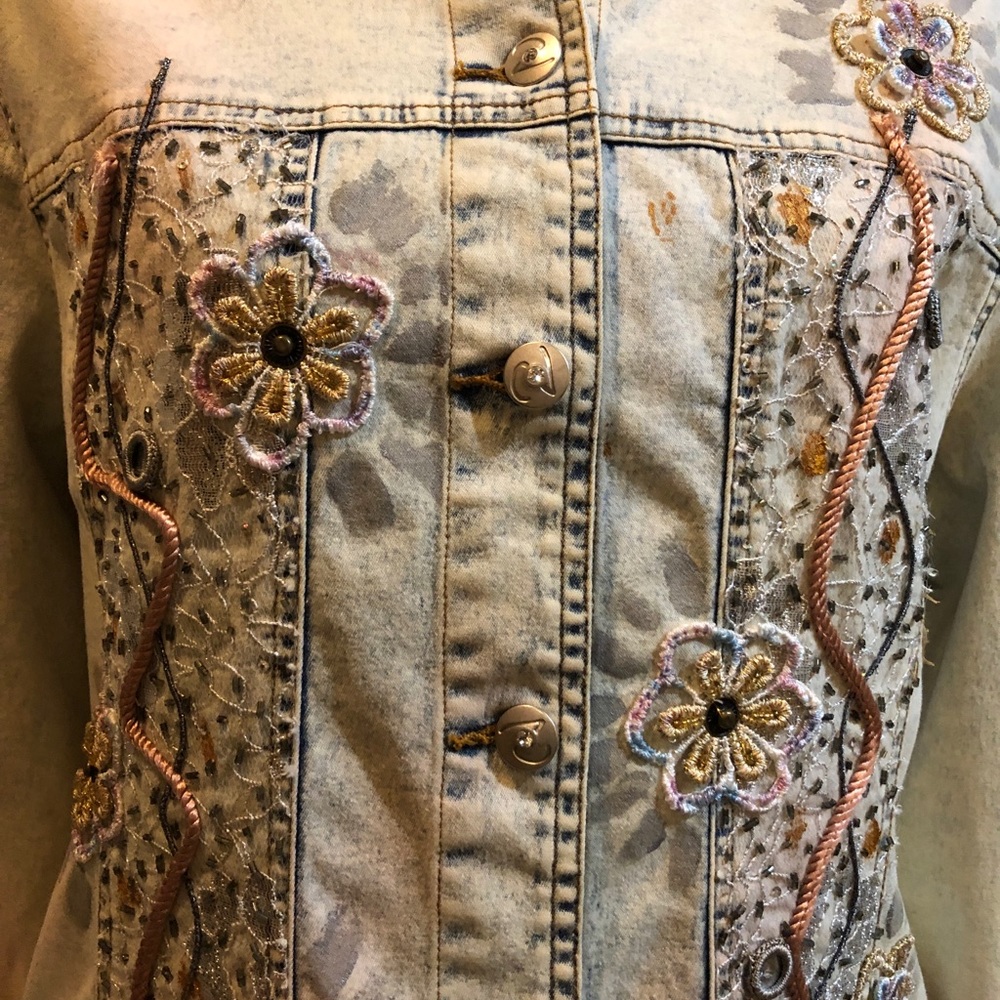 EUC Variations Bleached Denim Jacket - Picture 5 of 16